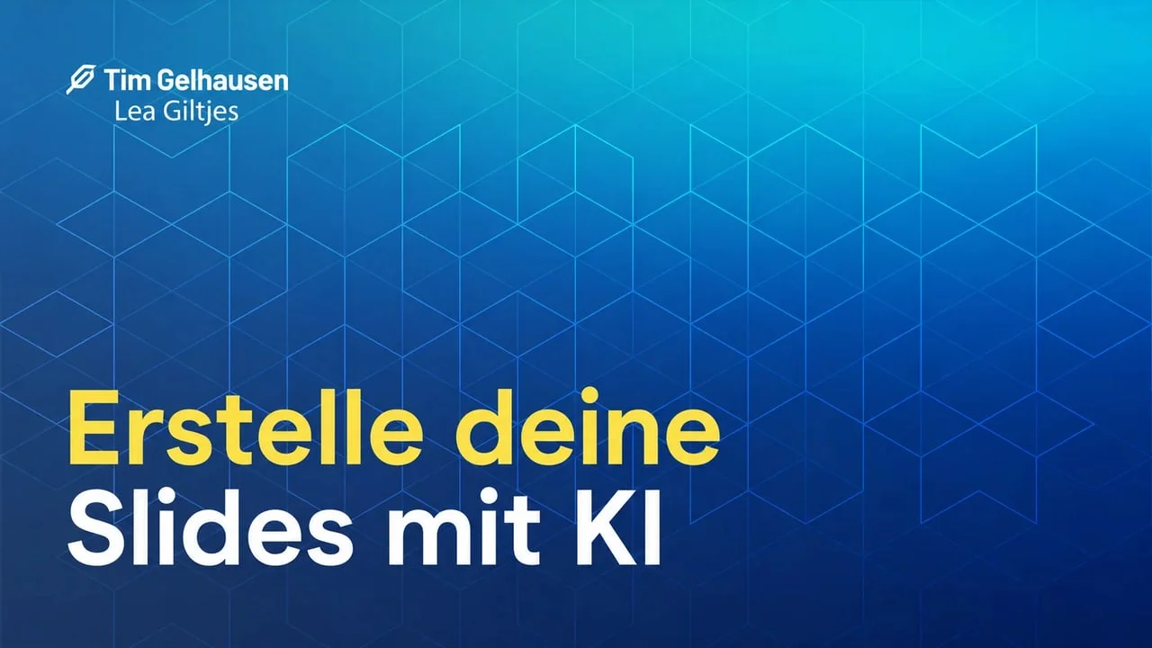 Erstelle deine Webinar- oder Kurs-Slides mit KI